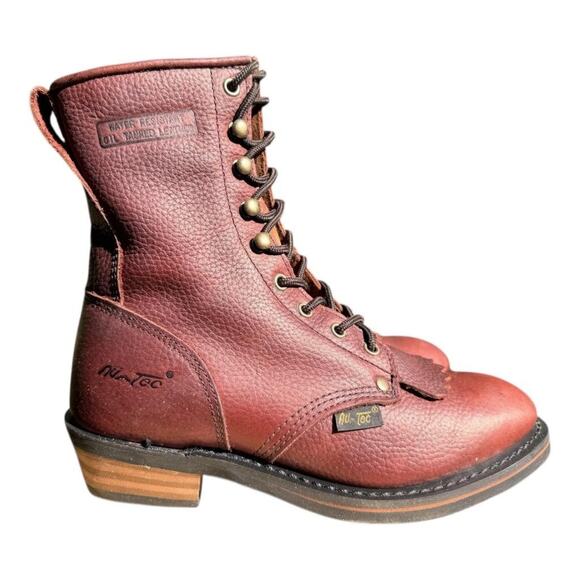 Ad tec Other - Ad Tec 9 inch Leather Packer Lacer Work Boot Men size 12 M NEW